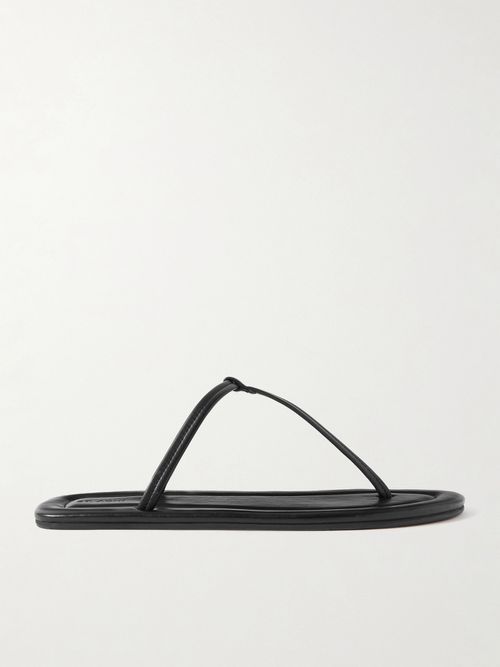 T Leather Sandals