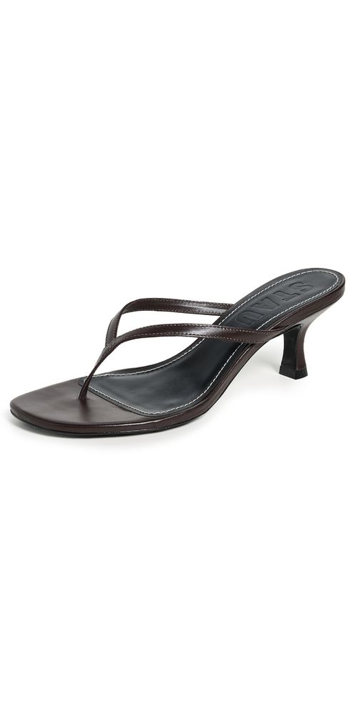 Freja Thong Kitten Heel Sandals Espresso