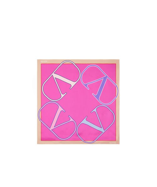 Pattern silk scarf