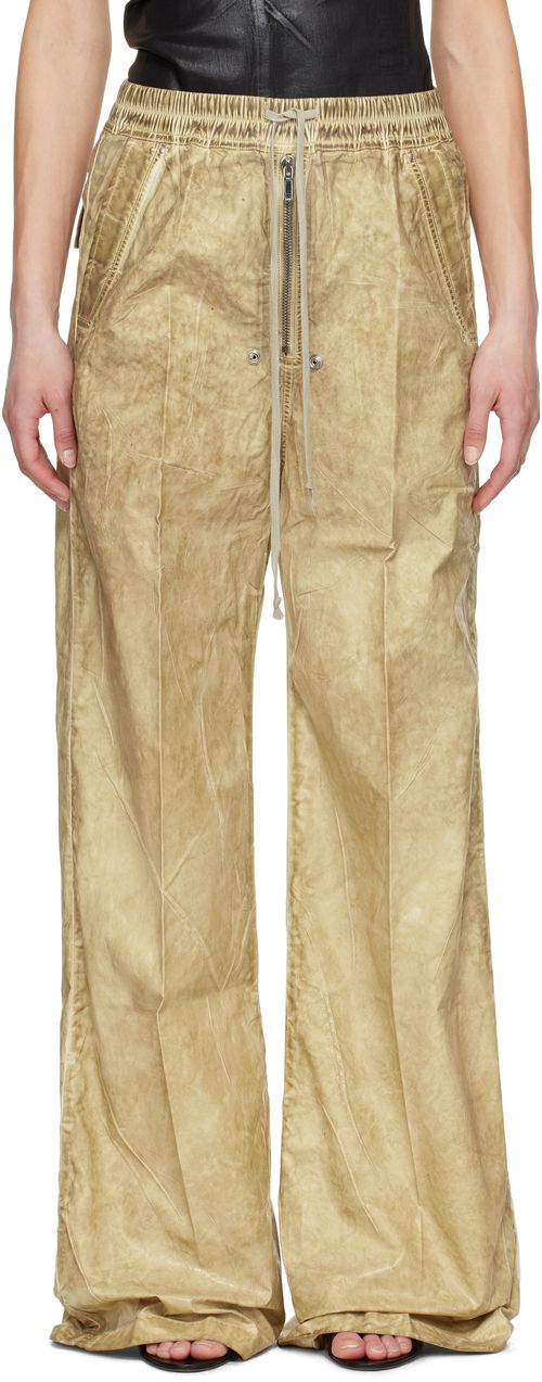 Rick Owens DRKSHDW Beige Hollywood Geth Belas Lounge Pants