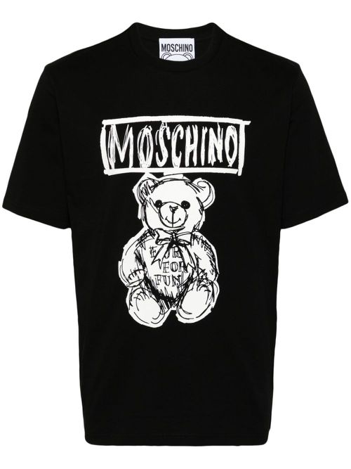 Teddy Bear cotton T-shirt - Black