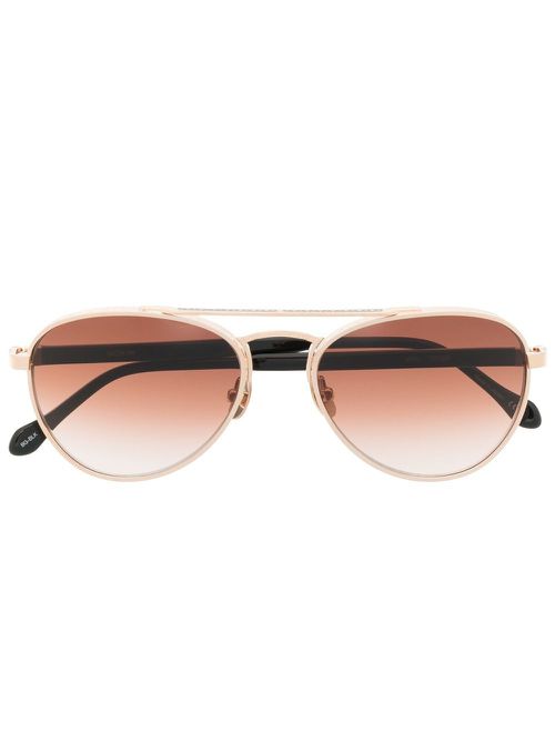 Pilot-frame sunglasses - Gold