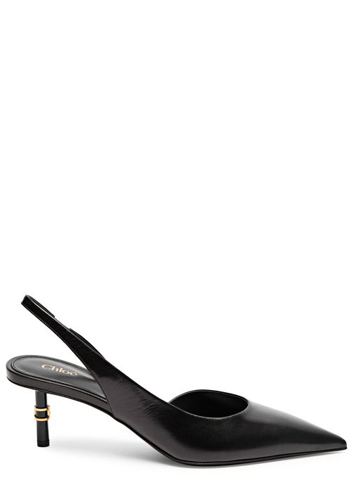 Marcie 75 Leather Slingback Pumps