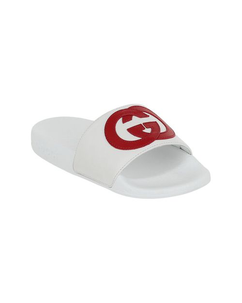 Gucci Interlocking G Leather Slide