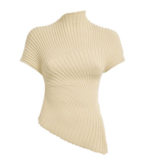 Asymmetric Knitted Annemie Top