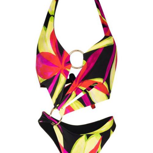 Louisa Ballou 비대칭 수영복 SEXWAXSWIMSUIT electric