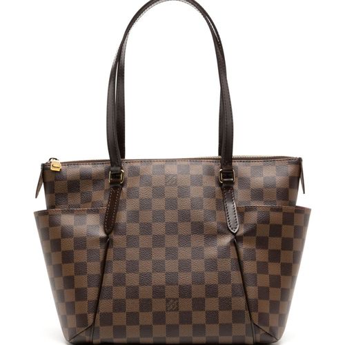 Pre-owned Louis Vuitton 2015 Damier Ebene Totally Pm Tote Bag In Brown