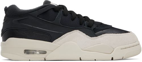 Nike Jordan Black & Off-White Air Jordan 4 RM Sneakers