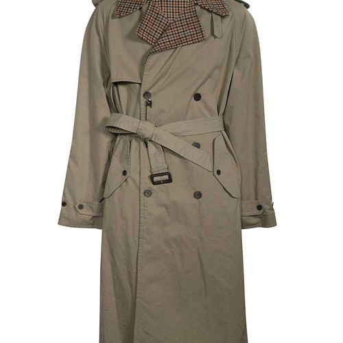 Buy Balenciaga men beige reversible trench coat for $3,775 online