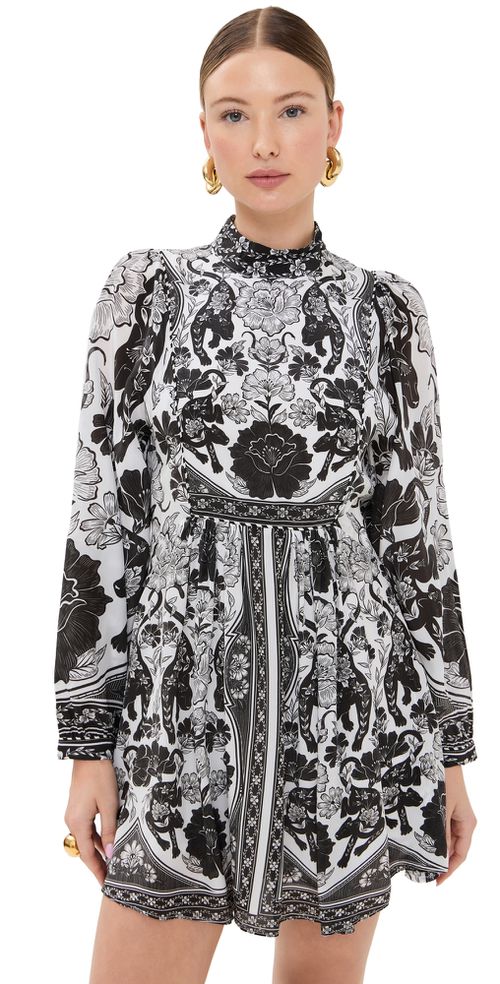 Flower Leopards Off-White Mini Dress Flower Leopards Off-White