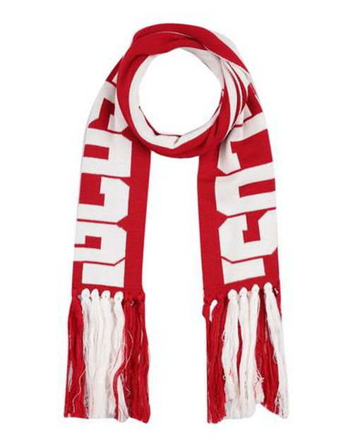 Gcds Man Scarf Red Size 