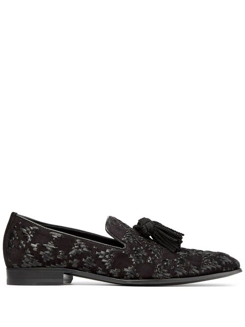 Foxley tassel-detail slippers - Black