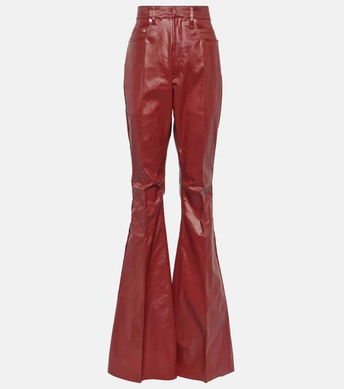 Bolan high-rise coated denim jeans