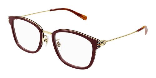 Gucci GG1886OA Asian Fit 003 Women’s Eyeglasses Burgundy Size 53 - Blue Light Block Available