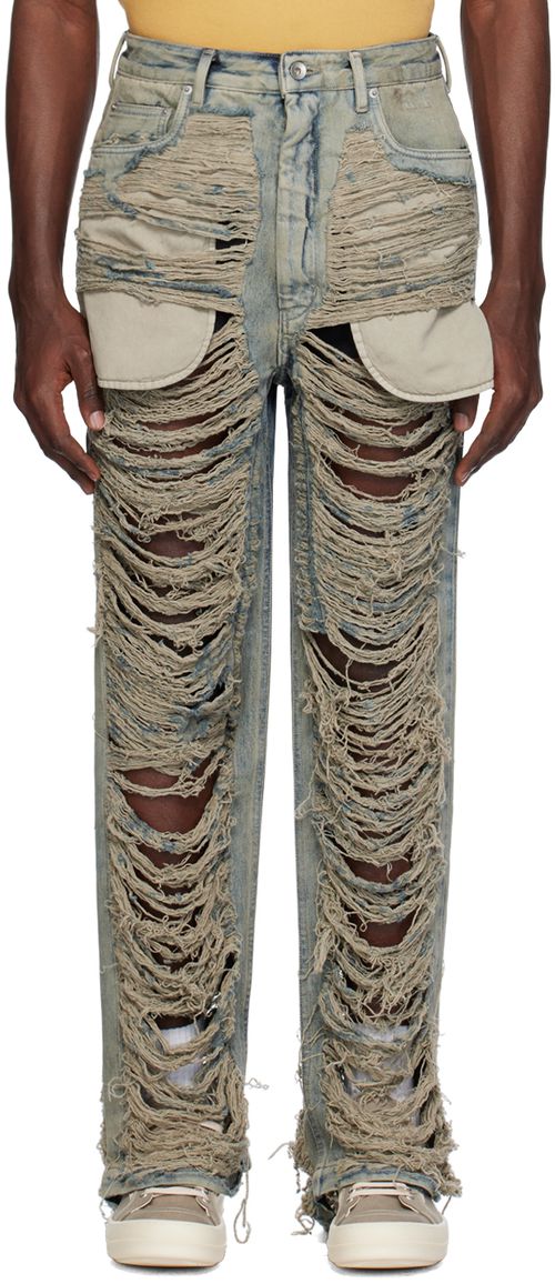 Rick Owens DRKSHDW Blue Geth Jeans