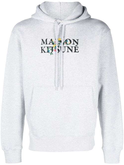 Flower Embroidery Cotton Hoodie