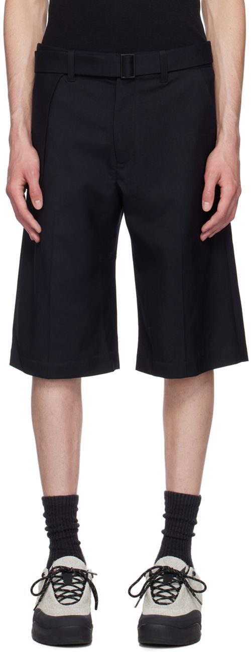 HELIOT EMIL Black Robur Shorts