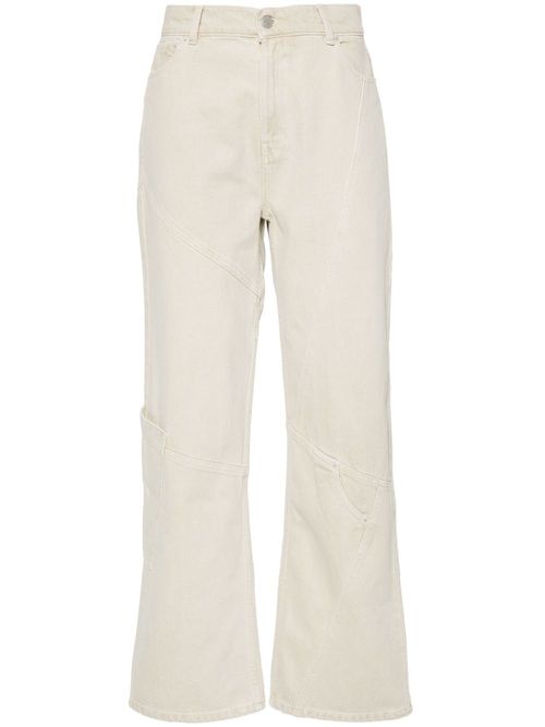 Beverly low-rise straight-leg jeans - Neutrals