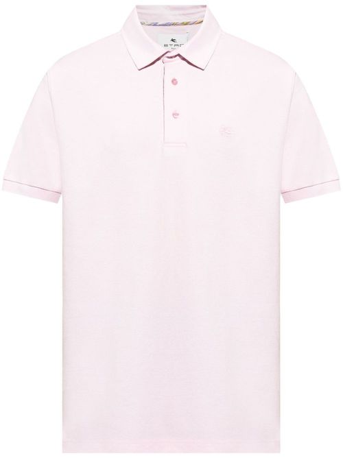 Pegaso-Embroidered Polo Shirt