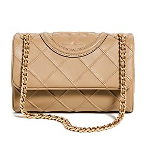 Tory Burch Tory Burch Women's Fleming Soft Small Convertible Shoulder Bag,  Pebblestone, Tan, One Size - Realry: A global fashion sites aggregator