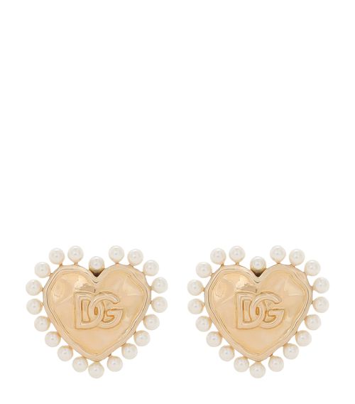 Heart Dg Clip-On Earrings