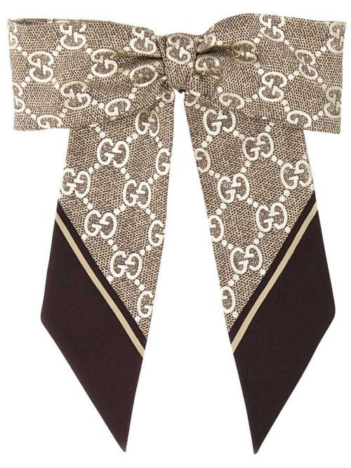 GUCCI- Gg Silk Scrunchie
