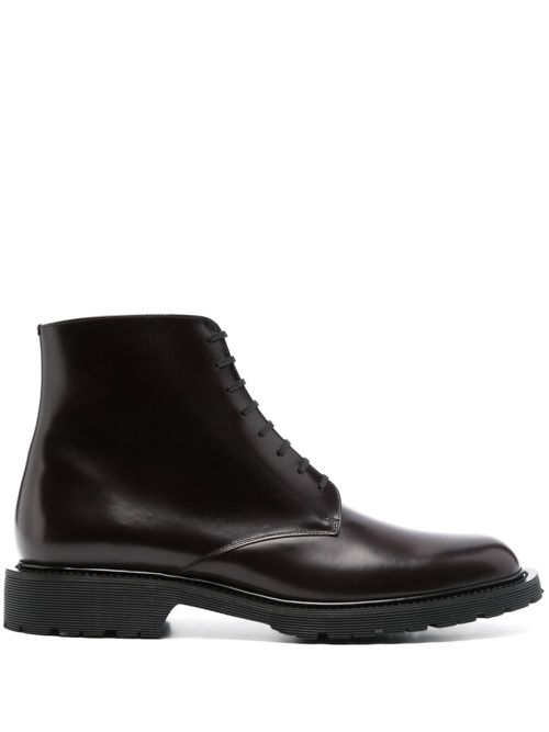 Leather ankle boots - Brown