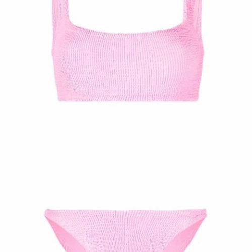 훈자 쥐 스쿱 넥 비키니 세트 XANDRABIKINIBUBBLEGUM
