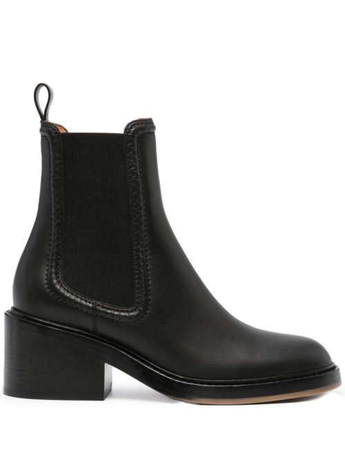 Mallo 60mm leather boots - Black