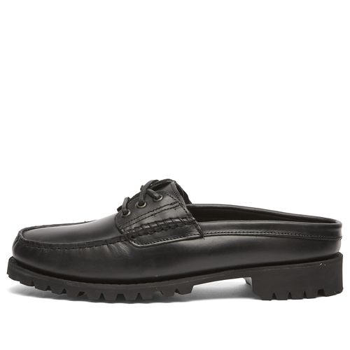 Men's 3 Eye Mule Black Full Grain