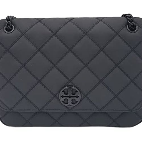 Tory Burch Willa Matte Black Shoulder Bag