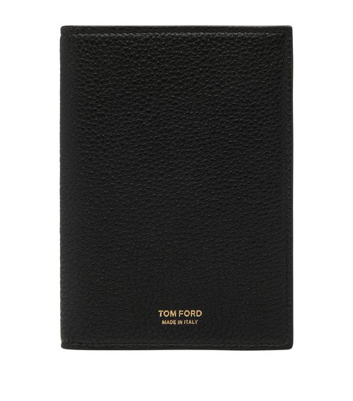 톰 포드 남성 Leather T-Line Passport Holder 000000000007672893