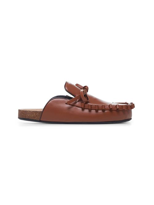 JW ANDERSON | Tan leather Ruffle mules| Women | 41