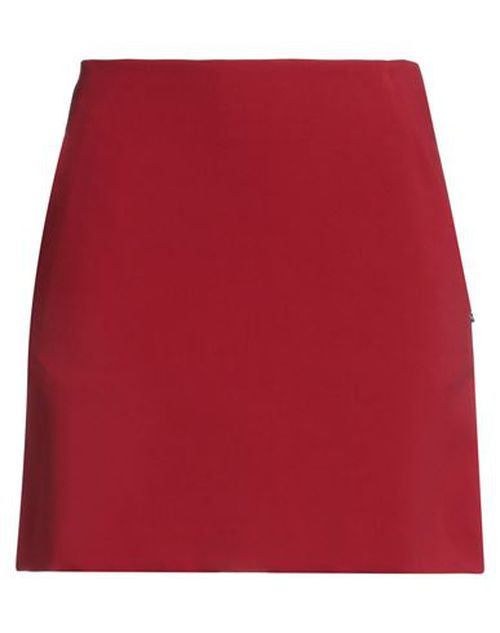 Woman Mini skirt Red Size 6 Polyester, Viscose, Elastane