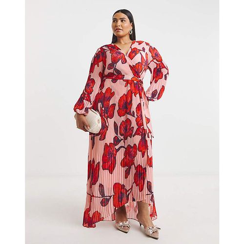 Joanna Hope Pleated Wrap Dress