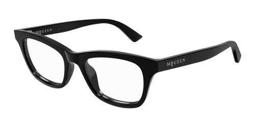 Alexander McQueen AM0515O 007 Women’s Eyeglasses Black Size 52 - Blue Light Block Available
