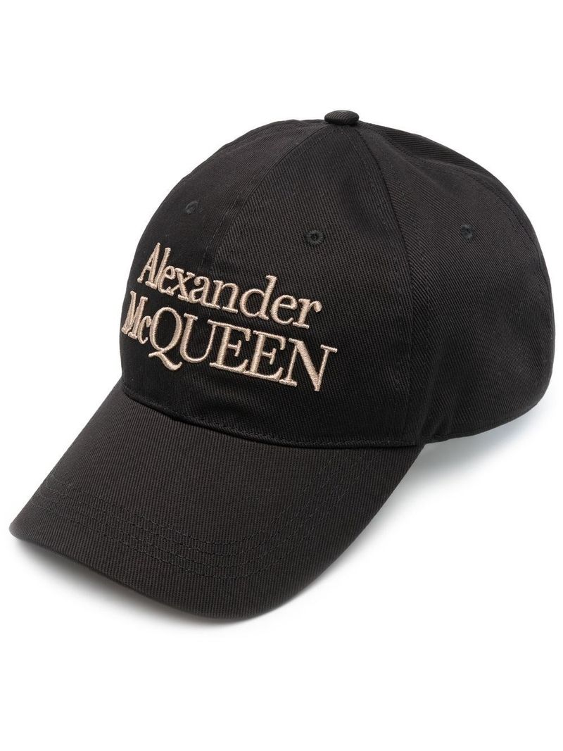 알렉산더맥퀸 남성 Embroidered-Logo Cotton Baseball Cap