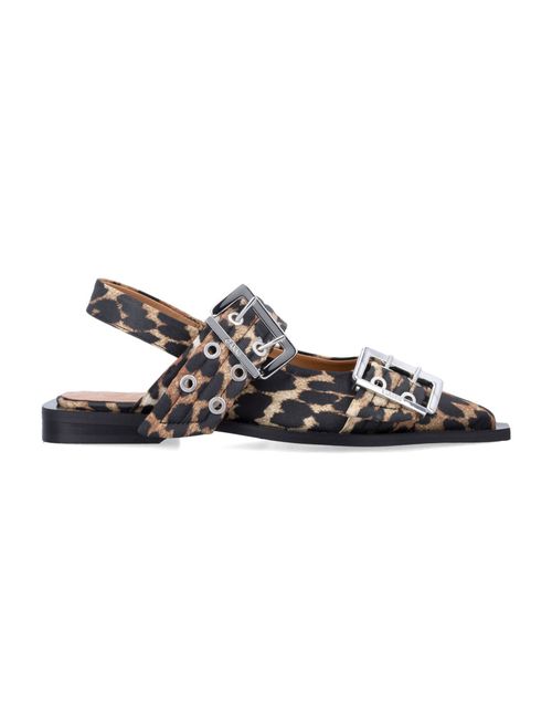 Leopard Print Slingback Ballet Flats
