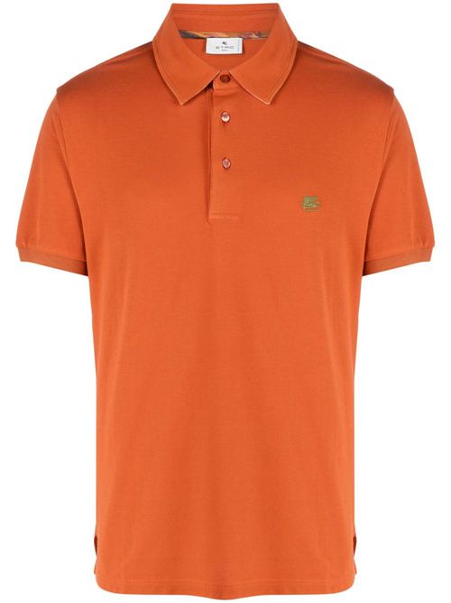 Pegaso-Embroidered Polo Shirt