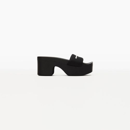 Women's Aw Platform Slide In Nylon Black
