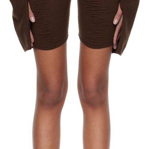 SELASI 여성 SSENSE 익스클루시브 브라운 KBN Knitwear 쇼츠 221222F088001