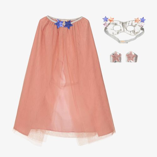Girls Pink Superhero Costume Set