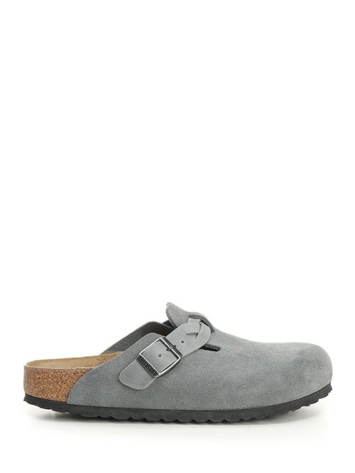 Boston Braided Basalt Gray, Suede Leather