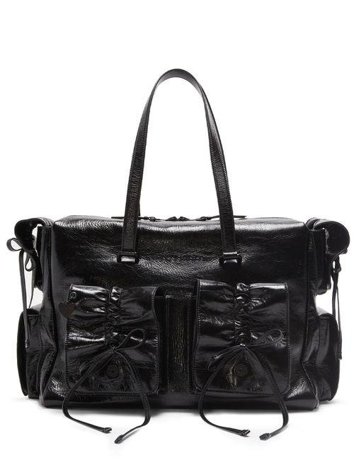 Multipocket Leather Tote Bag