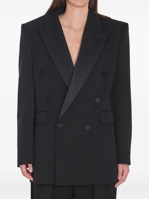 Double-breasted blazer - Black