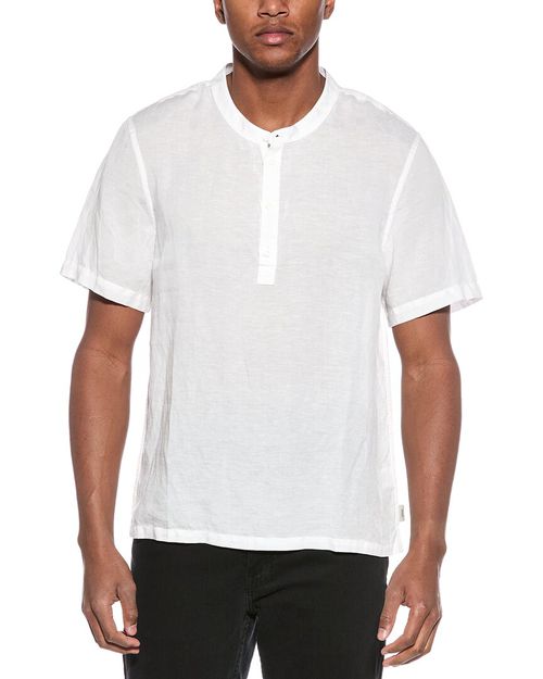 Linen-Blend Home Henley