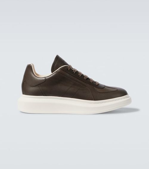 Oversized leather sneakers