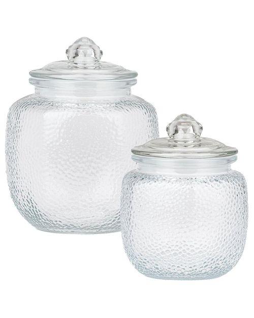 Set of 2 Rivington Glass Canisters