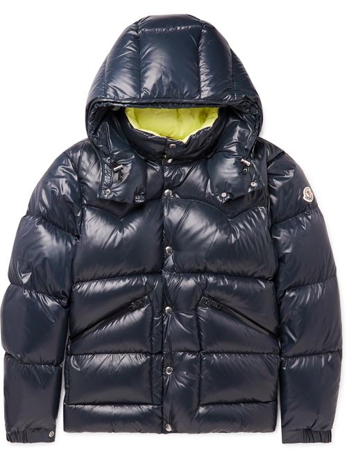 Coutard Quilted Glossed-Shell Hooded Down Jacket