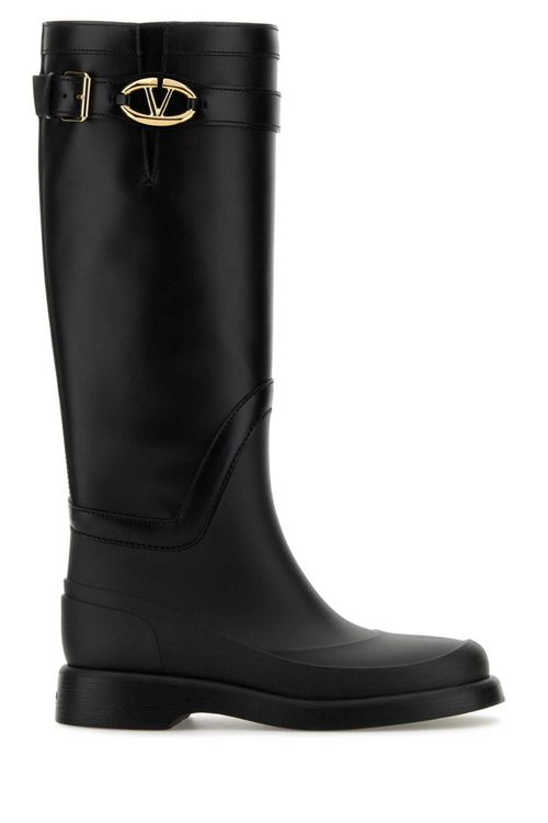 Black VLogo Boots